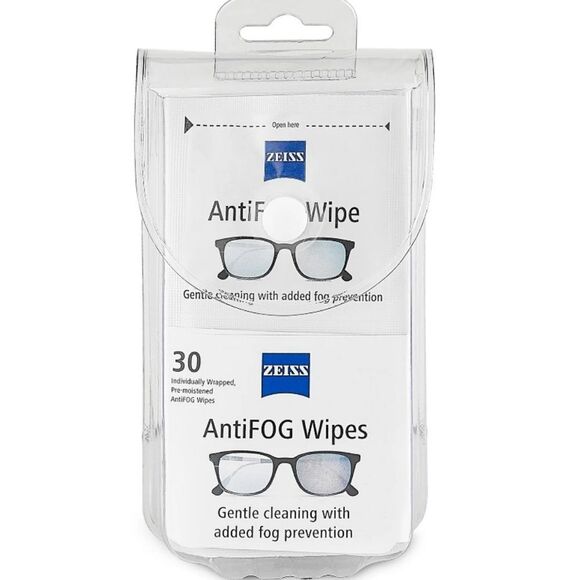Zeiss 30-PK Gentle & Thorough Anti- Fog Lens Cleaner Wipes in Case - Picture 5 of 10